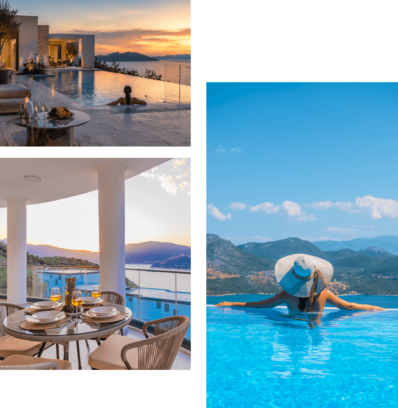 Luxury villa with private pool overlooking the Turkish coast