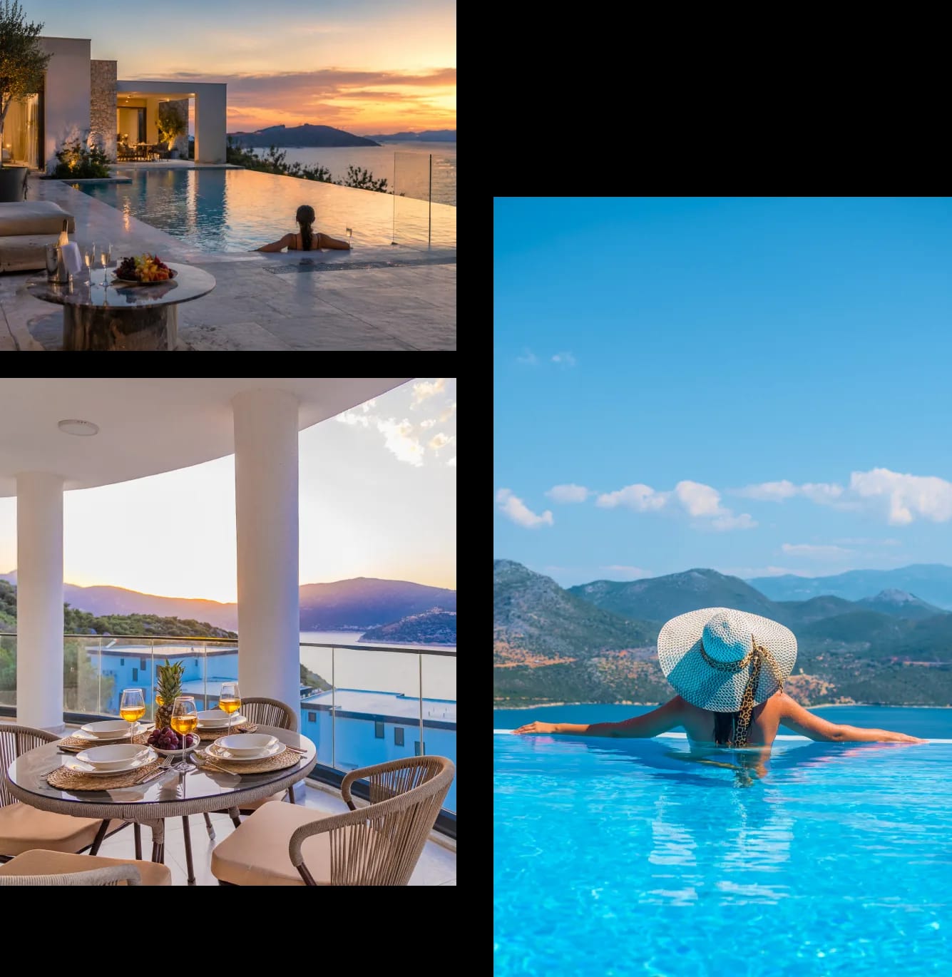 Luxury villa with private pool overlooking the Turkish coast