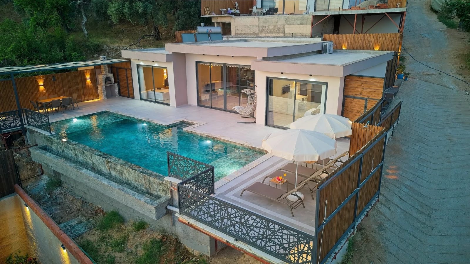 2+1 Villa with Sea View for 6 People in Kaş Kalkan - Outside View
