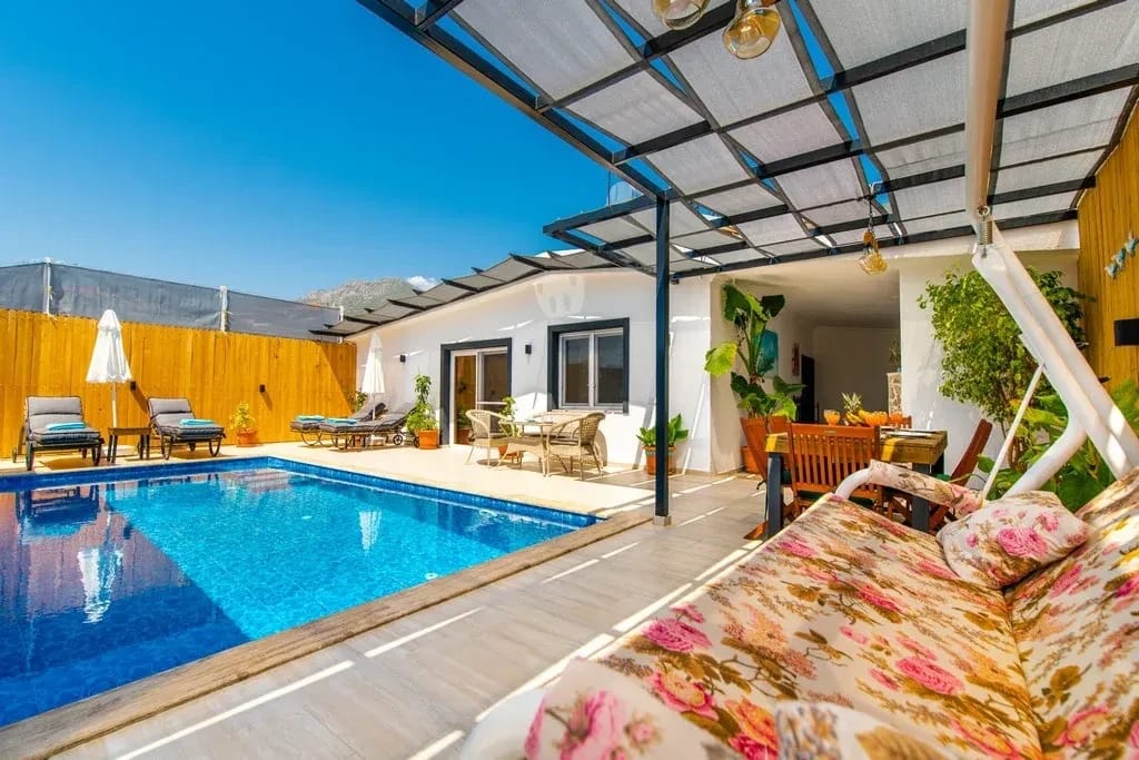 Private Pool 2+1 Villa in Kalkan Ulugöl - Outside View